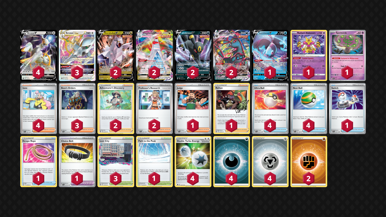 Arceus Duraludon Umbreon Full Deck